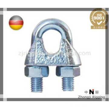 DIN741 Drahtseil Zubehör sind hochwertige elektro-galvanisierte Stahl-Drahtseil-Clip